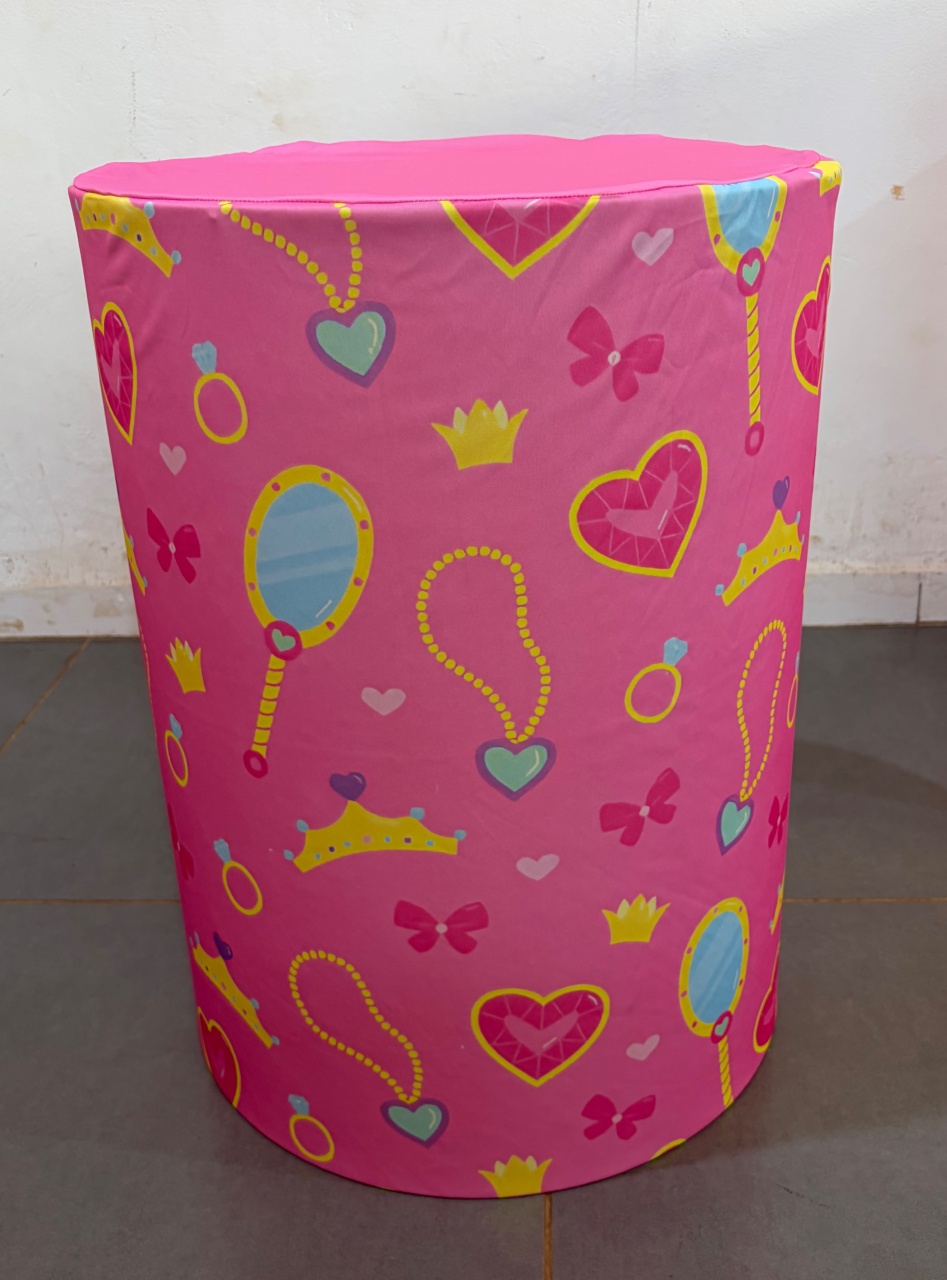 Barbie Rosa Claro Personalizado M - DIVINA BELLAS FESTAS PEGUE E MONTE