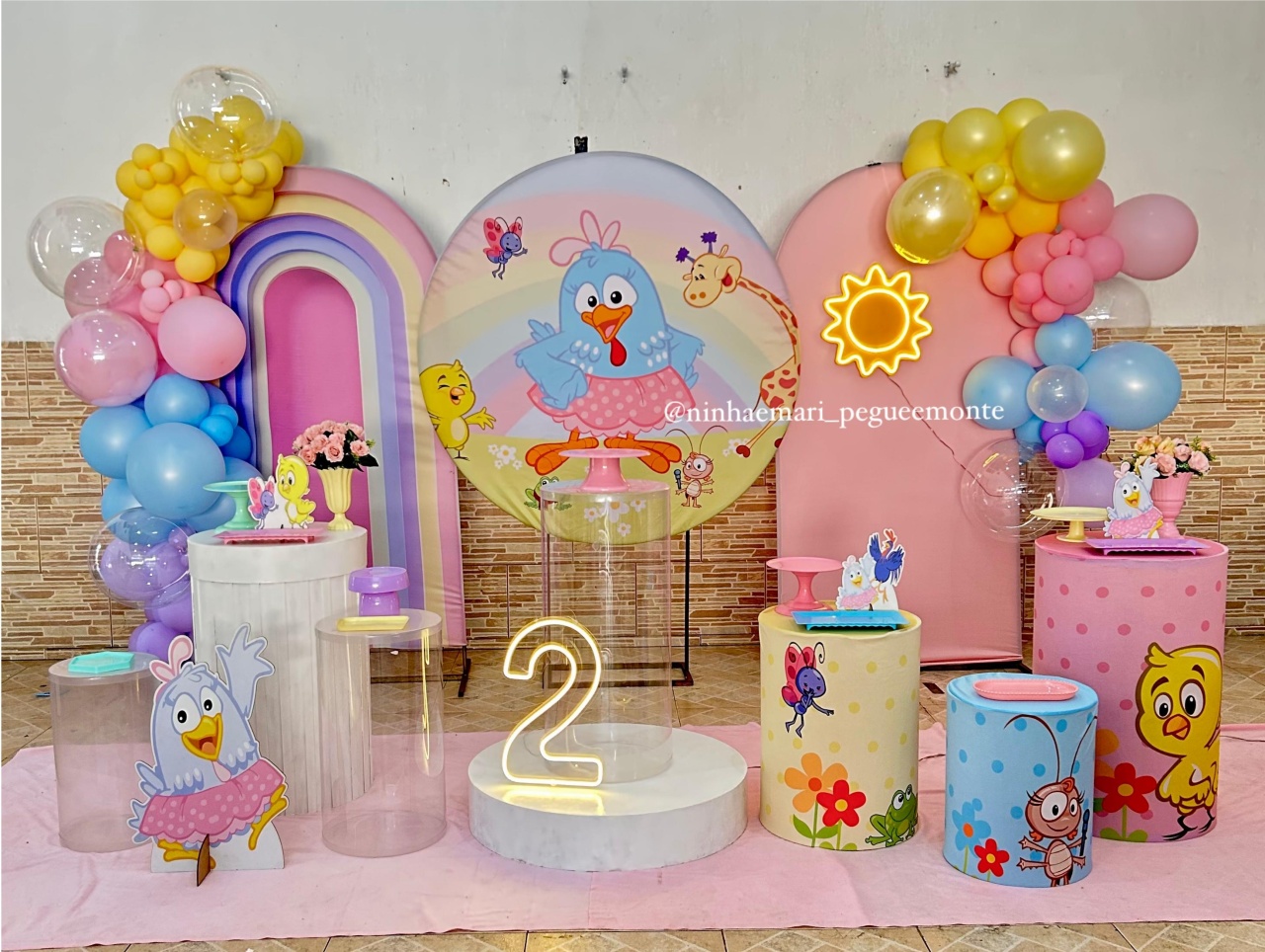 Decoração Galinha Pintadinha 1 - N&M-pegue e monte