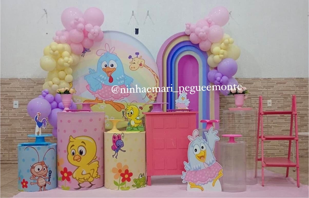 Kit Diamante Super Luxo Galinha Pintadinha - N&M-pegue e monte