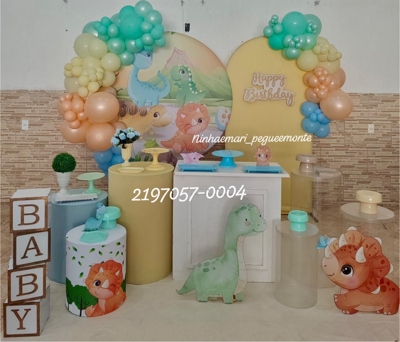 Kit Diamante Super Luxo Dino Baby - N&M-pegue e monte