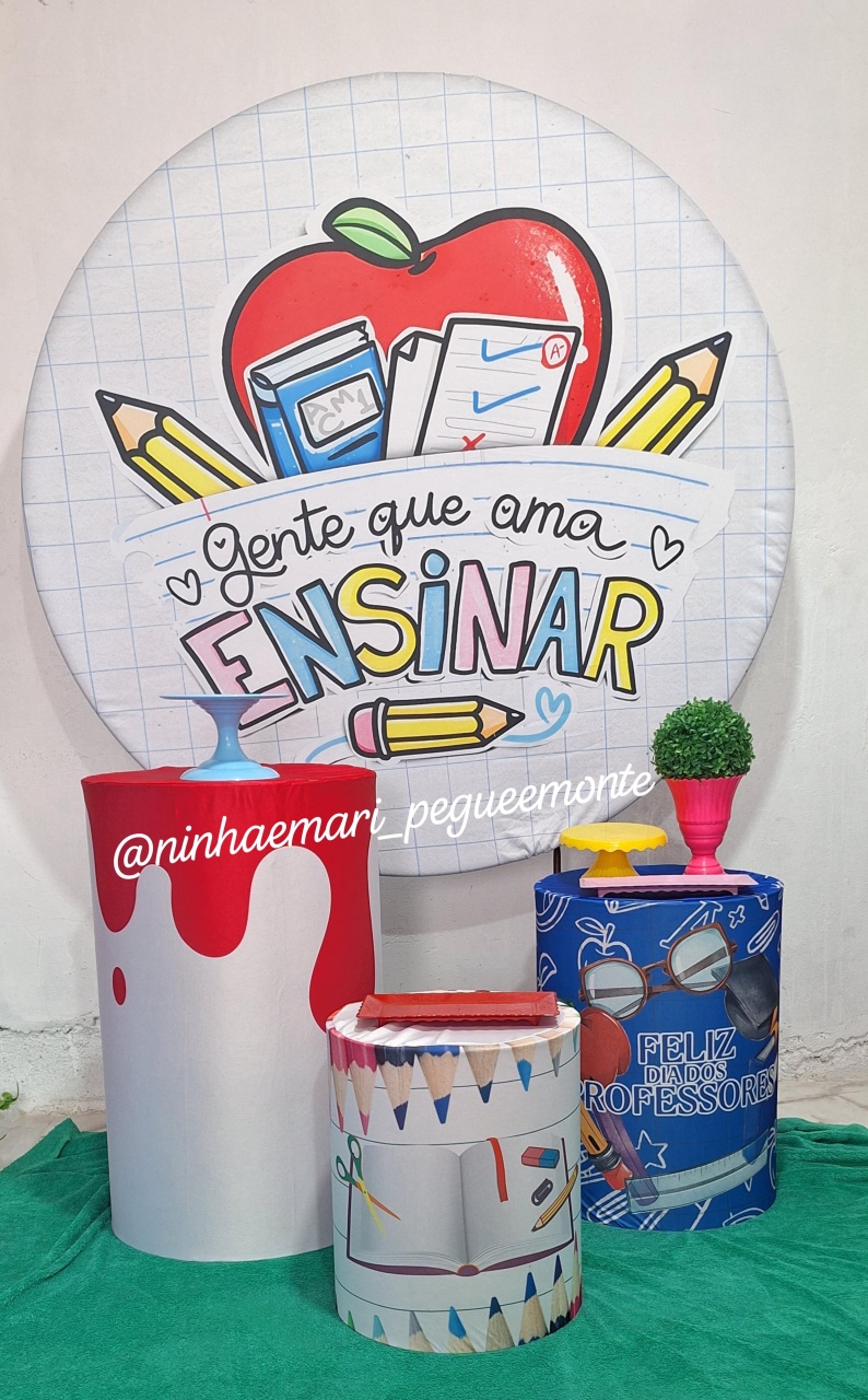 Kit Prata Dia Professores 2 - N&M-pegue e monte