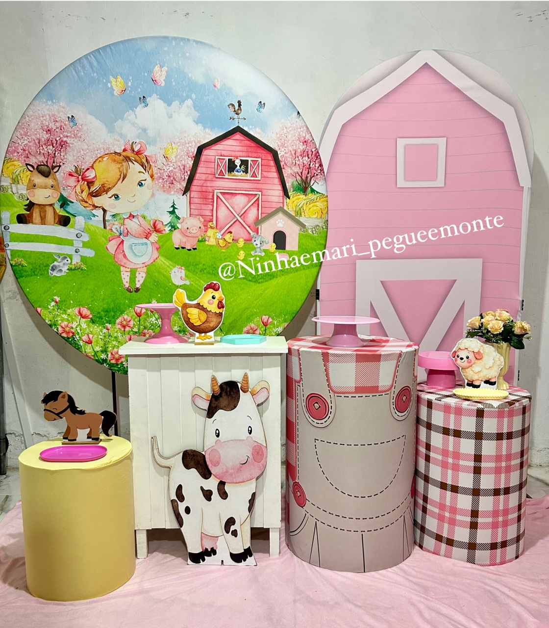 Kit Diamante Fazendinha Menina1 - N&M-pegue e monte