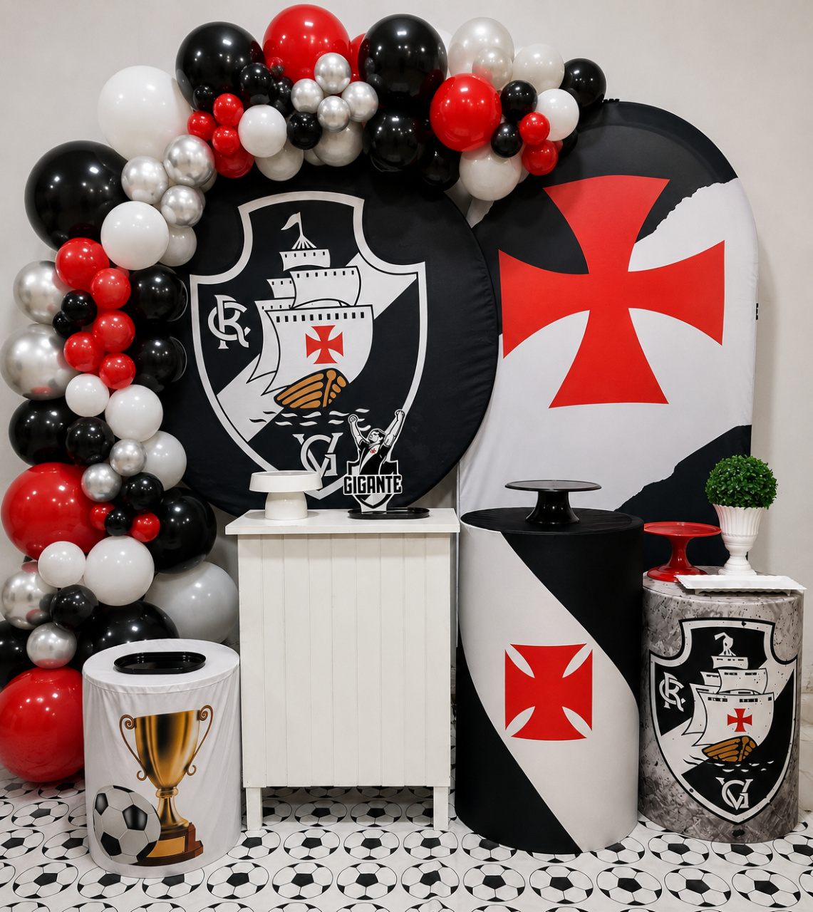 Decoração Kit Diamante Vasco - N&M-pegue e monte