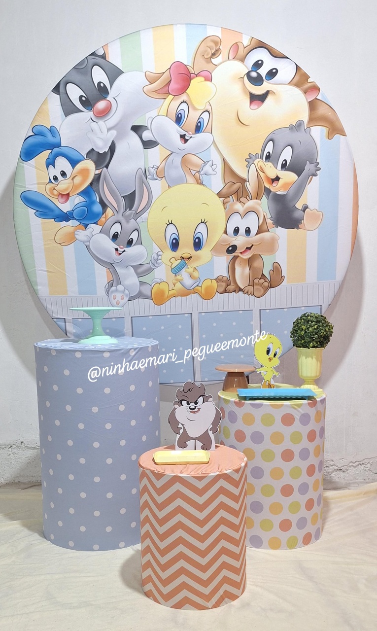 Kit Prata Baby Looney Tunes - N&M-pegue e monte