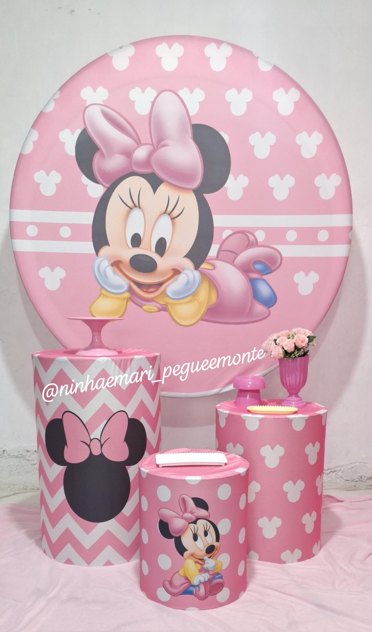 Kit Prata Minnie Baby - N&M-pegue e monte