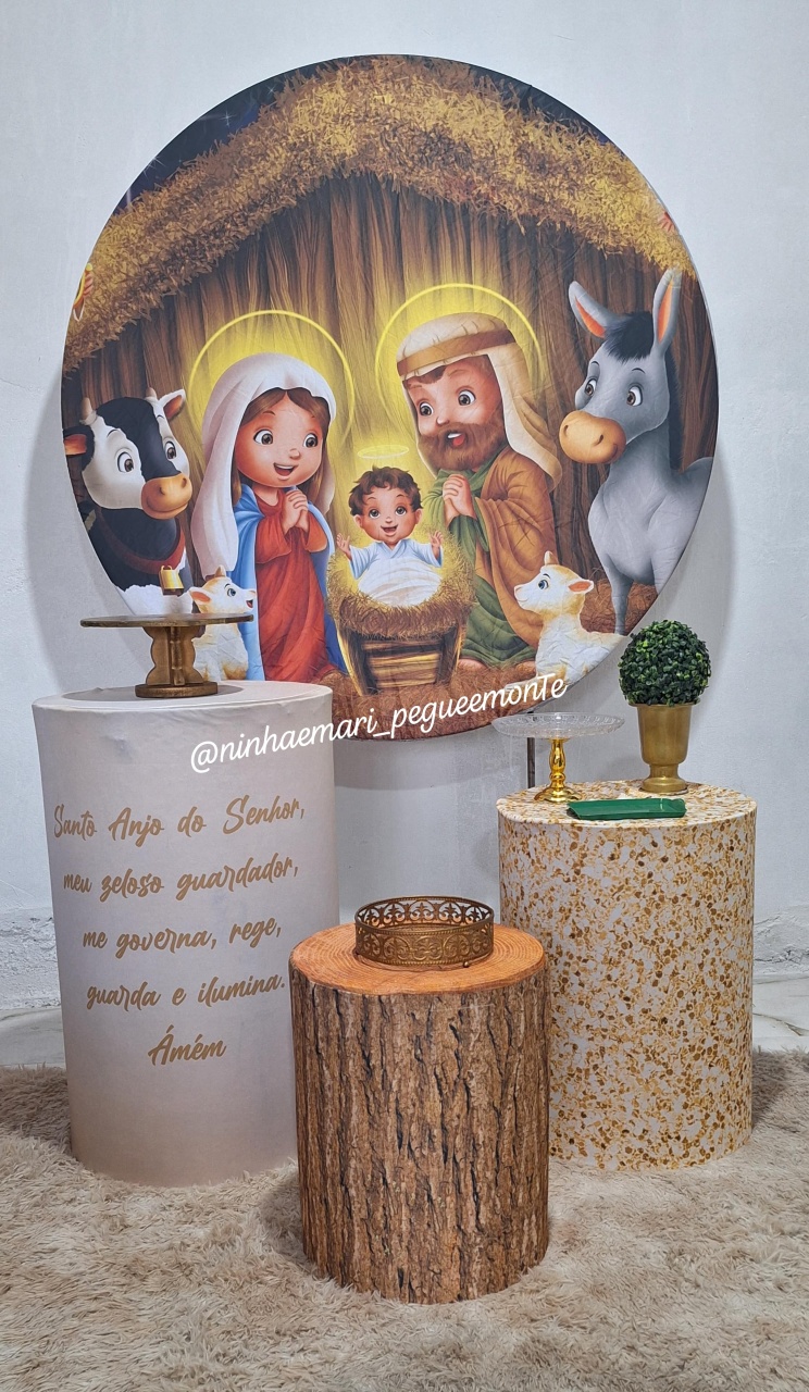 Kit Prata Natal 4 Jesus - N&M-pegue e monte