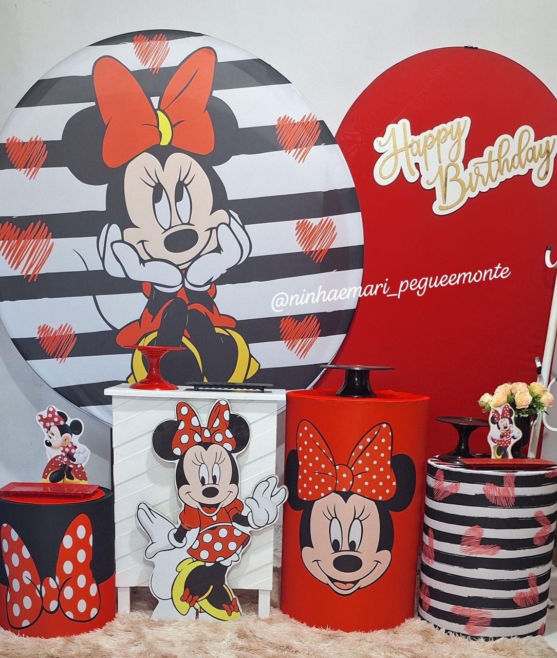Kit Diamante Minnie Vermelha 3 - N&M-pegue e monte