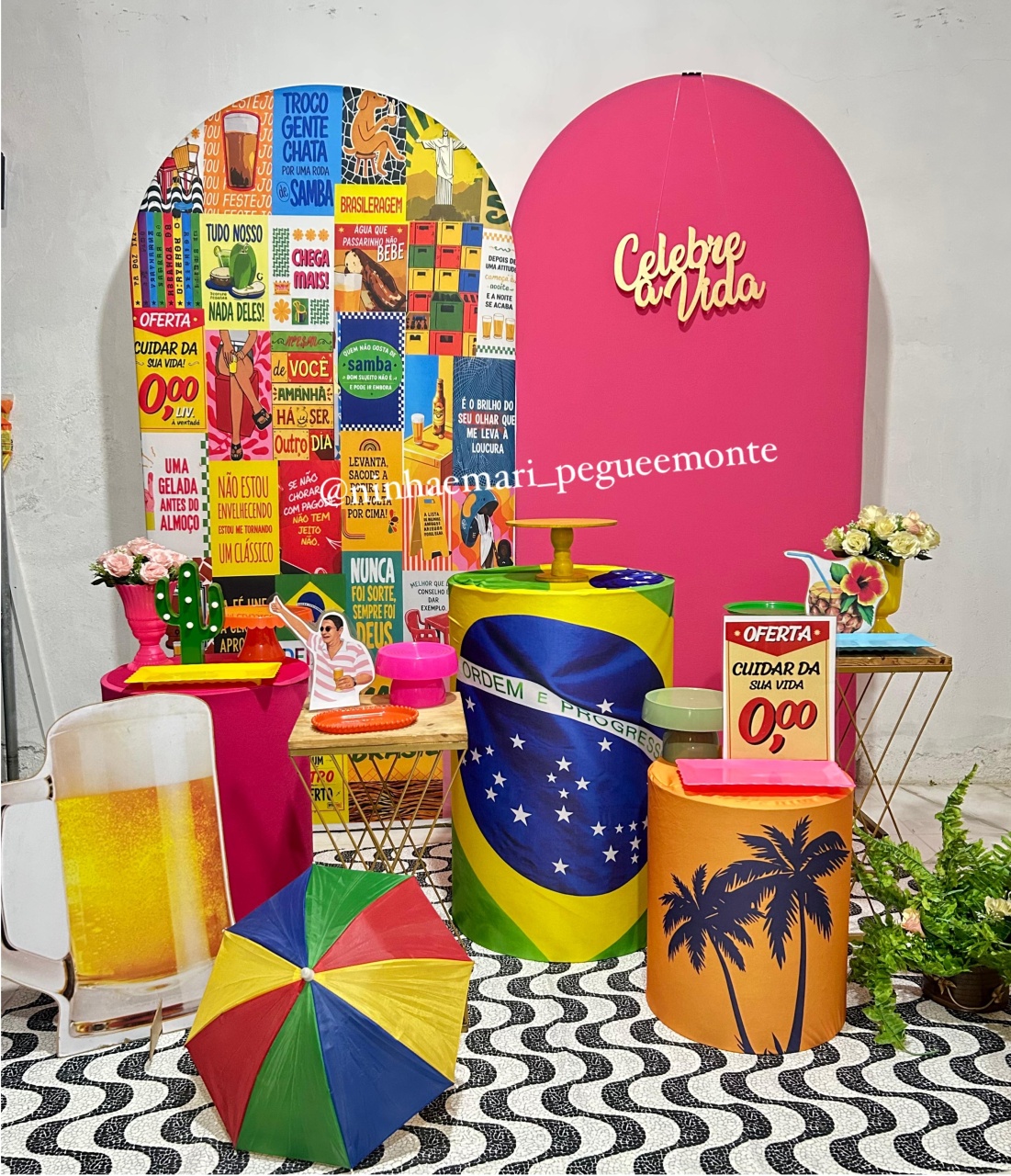 Kit Composição Brasilidades Rosa - N&M-pegue e monte