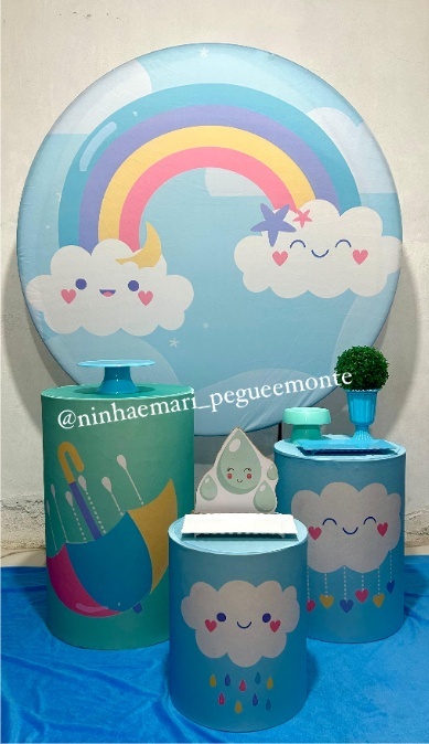Kit Prata Chuvas de Bençãos  - N&M-pegue e monte