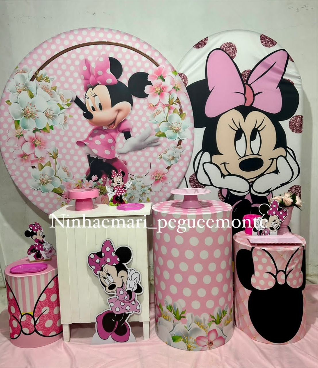 Kit Diamante Minnie Rosa 1 - N&M-pegue e monte