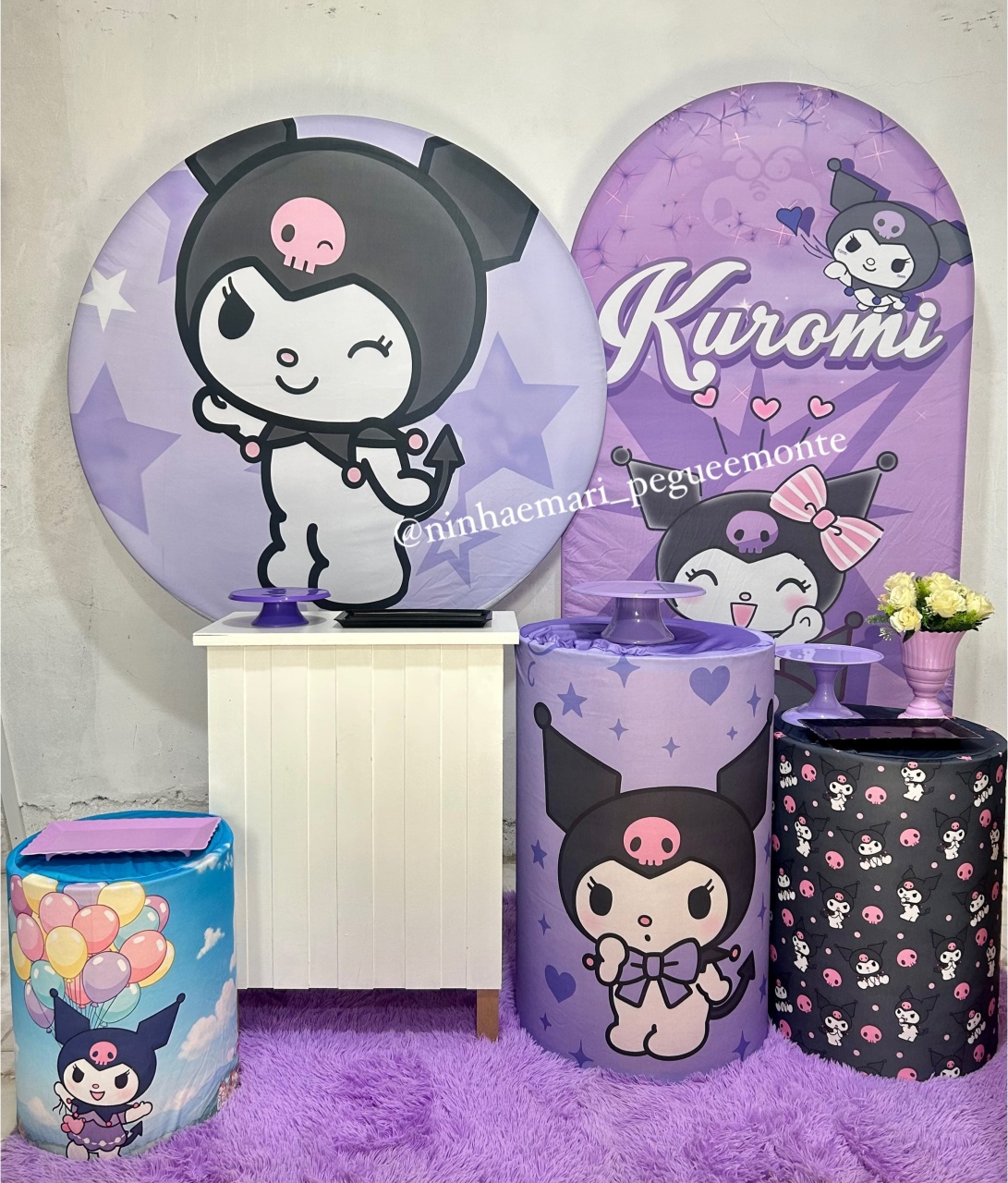 Kit Diamante Kuromi Lilas - N&M-pegue e monte