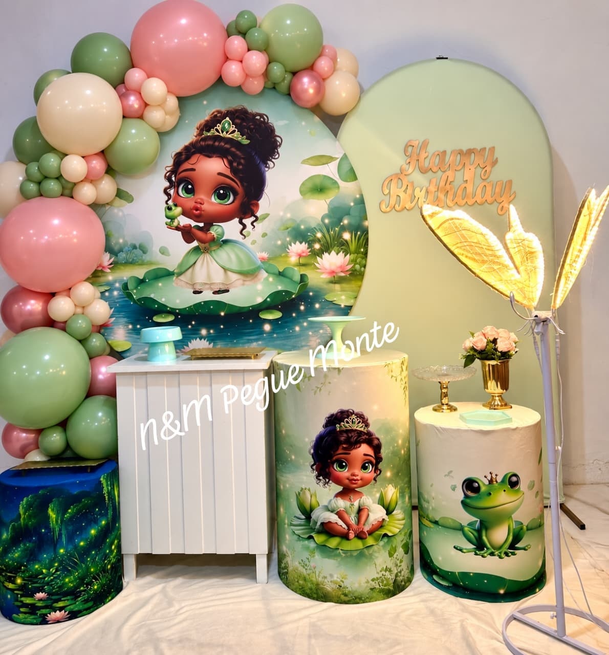 Decoração Princesa E O Sapo Tiana Baby - N&M-pegue e monte