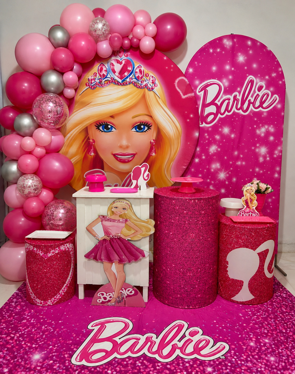 Decoração Kit Diamante Barbie - N&M-pegue e monte