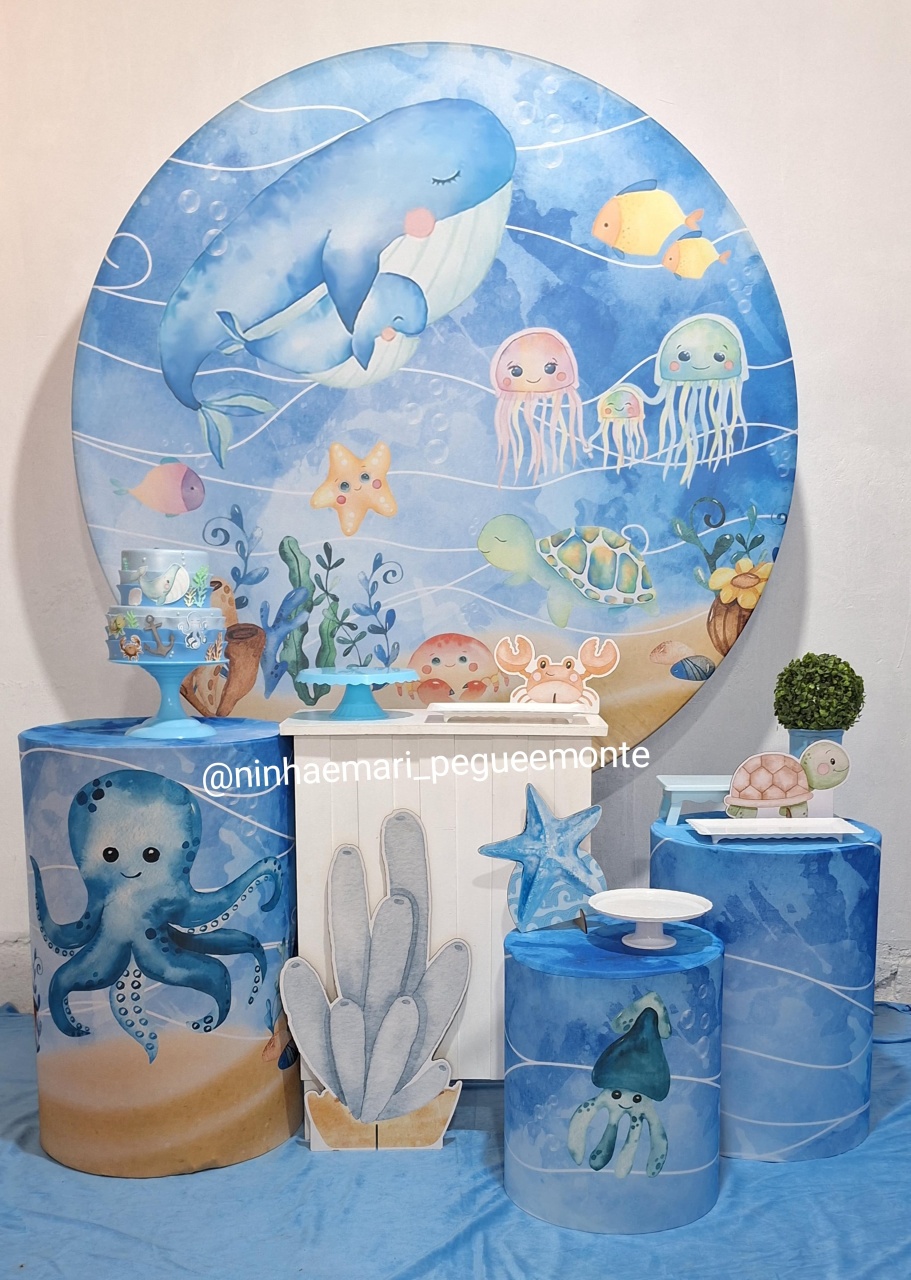 Kit Ouro Fundo Do Mar - N&M-pegue e monte