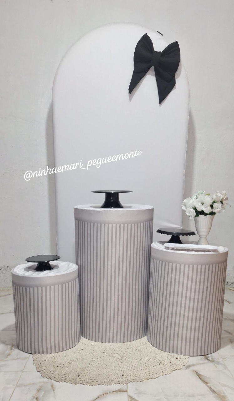 Kit Luxo Laço Preto - N&M-pegue e monte