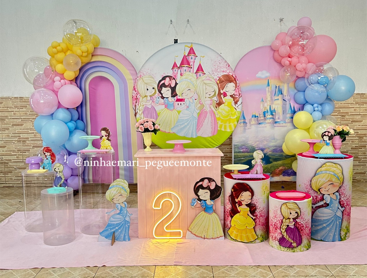 Decoração As Princesas 5 - N&M-pegue e monte