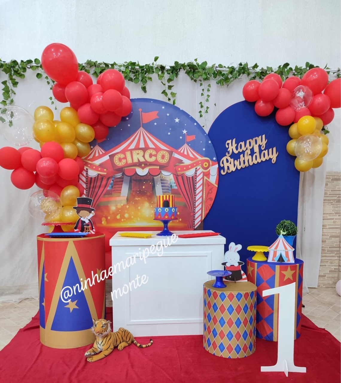 Decoração Circo - N&M-pegue e monte