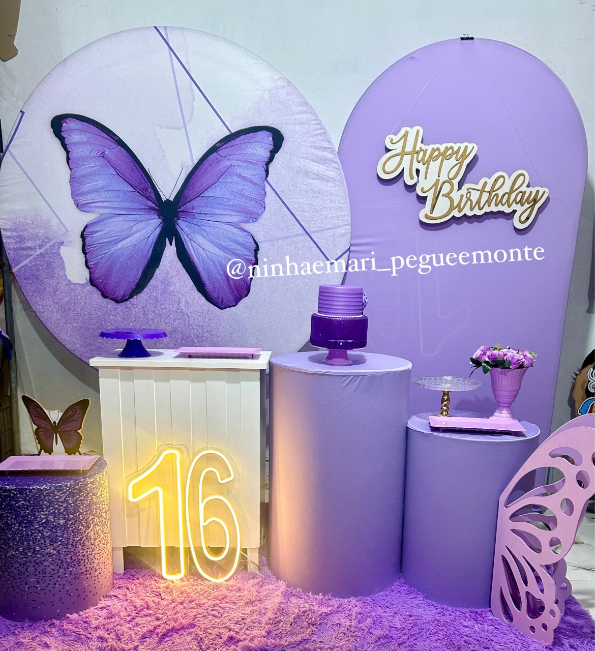 Kit Diamante Borboleta Lilas 2 - N&M-pegue e monte