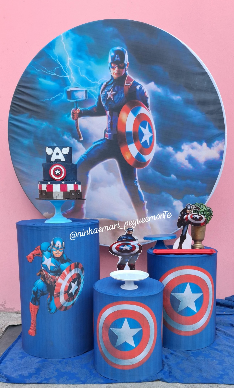 Kit Prata Capitão América  - N&M-pegue e monte