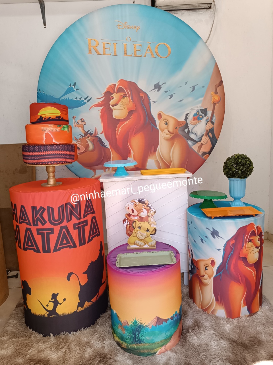 Kit Ouro Rei Leao - N&M-pegue e monte