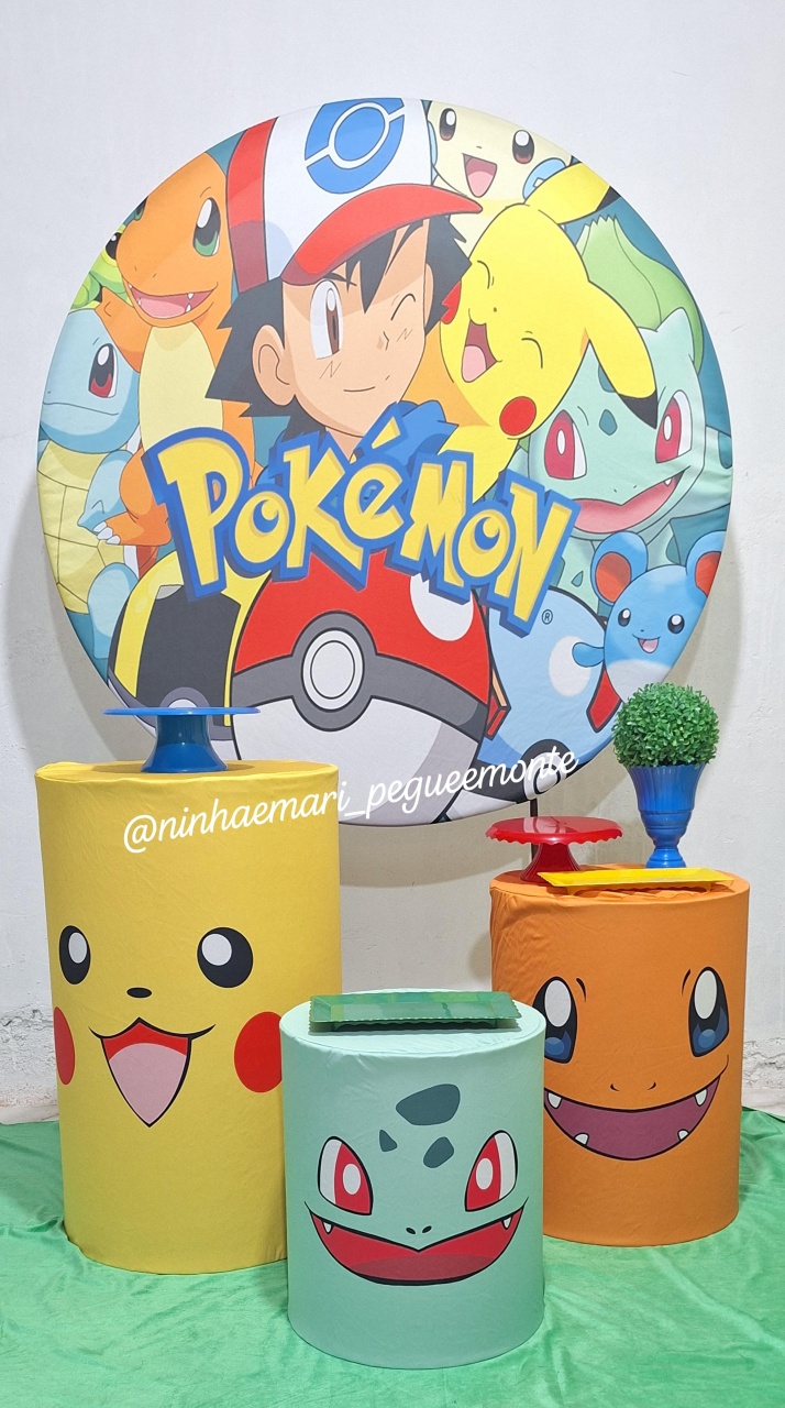 Kit Prata Pokemon - N&M-pegue e monte