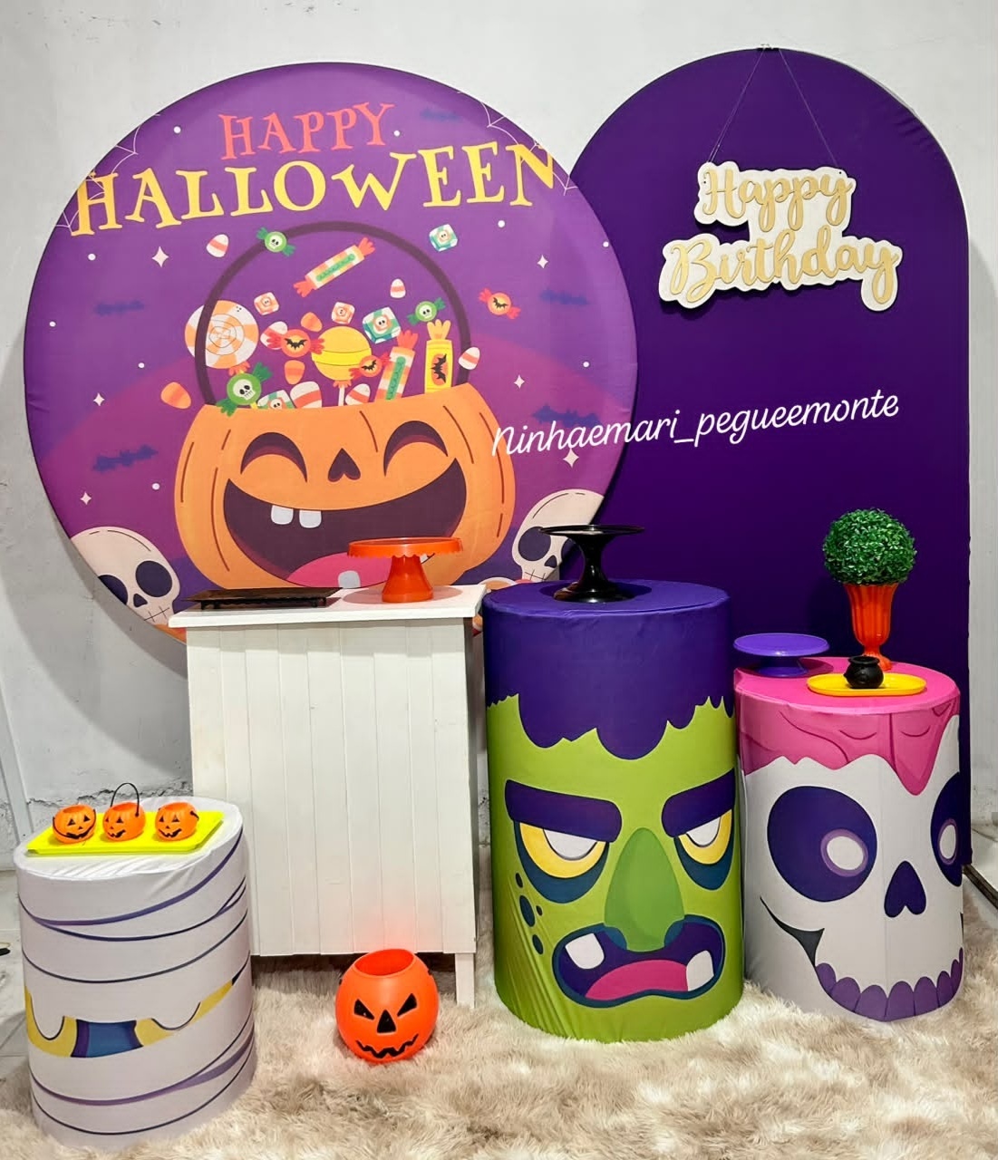 Kit Diamante Halloween 3 - N&M-pegue e monte