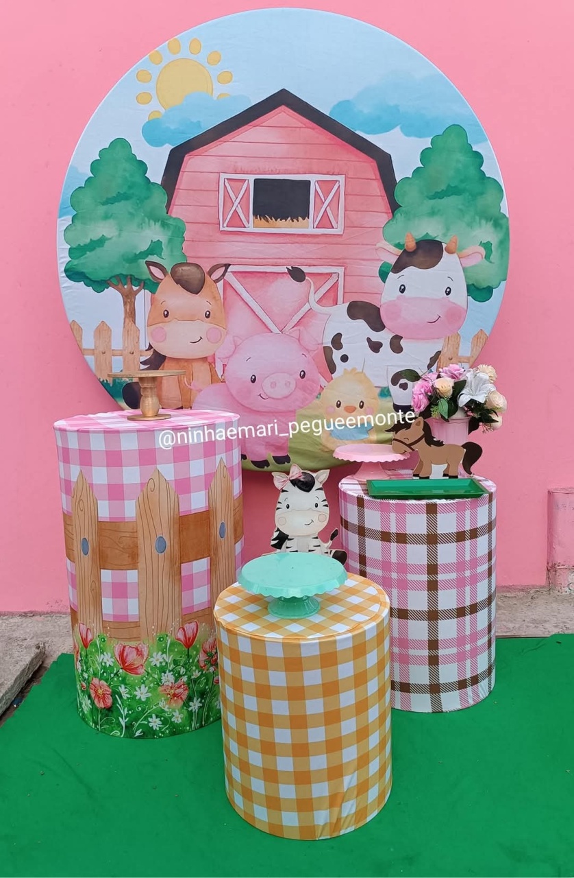 Kit Prata Fazendinha Menina 2 - N&M-pegue e monte