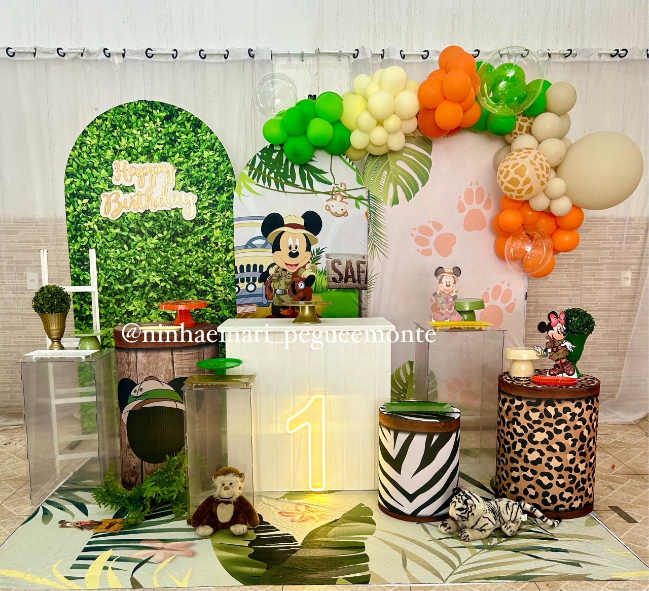 Kit Composição  Mickey Safari 2 - N&M-pegue e monte