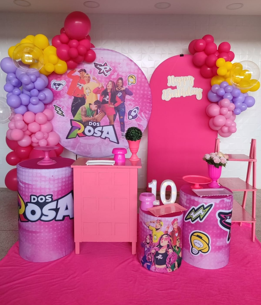 Decoração Emily Vick Rosas  - N&M-pegue e monte