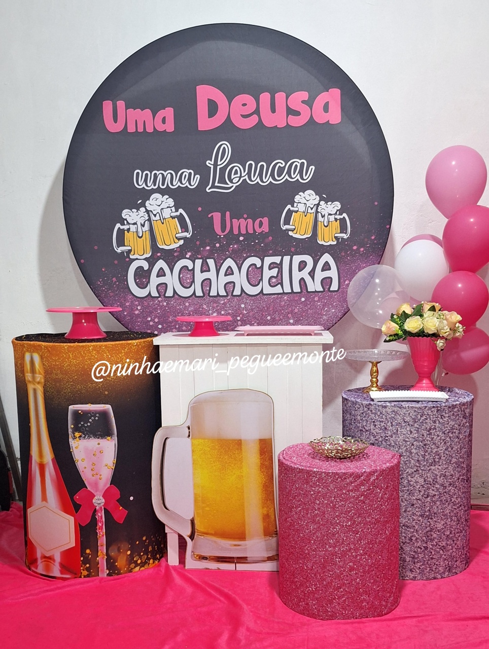 Kit Ouro Uma Deusa Uma Louca Uma Cachaceira - N&M-pegue e monte