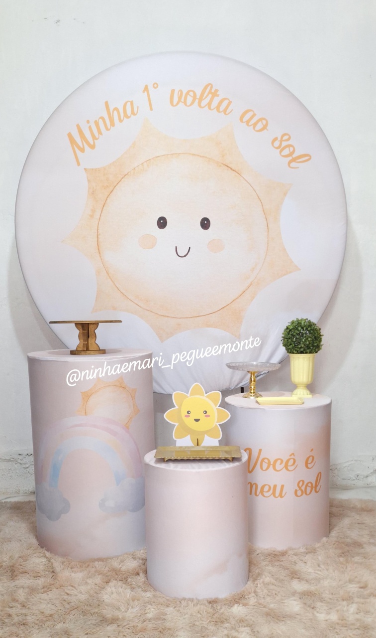 Kit Prata Minha Primeira Volta Ao Sol - N&M-pegue e monte