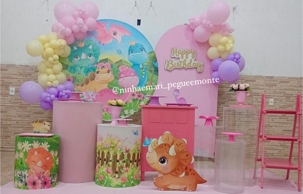 Kit Diamante Super Luxo Dino Baby Menina - N&M-pegue e monte