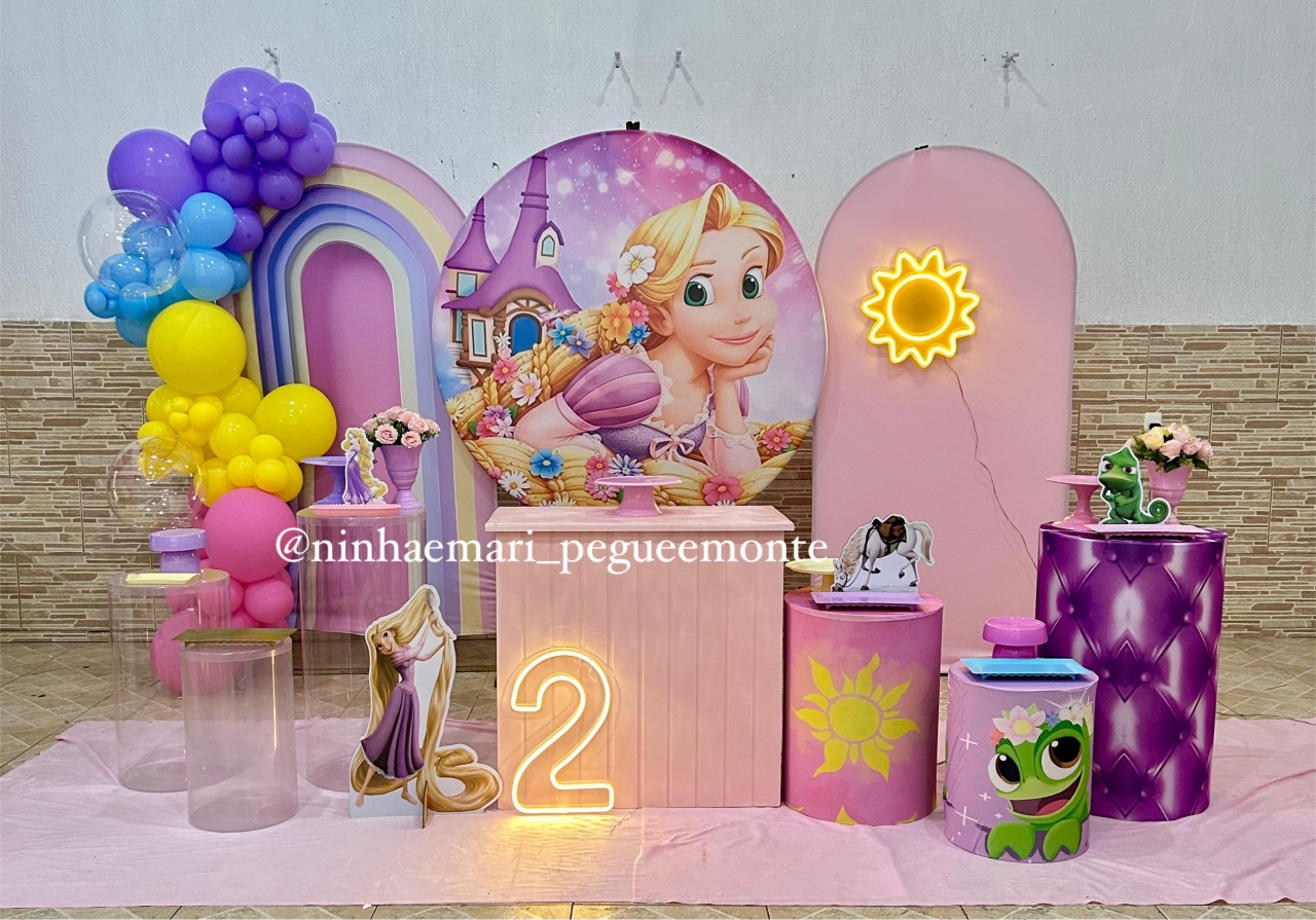 Decoração Rapunzel 2 - N&M-pegue e monte