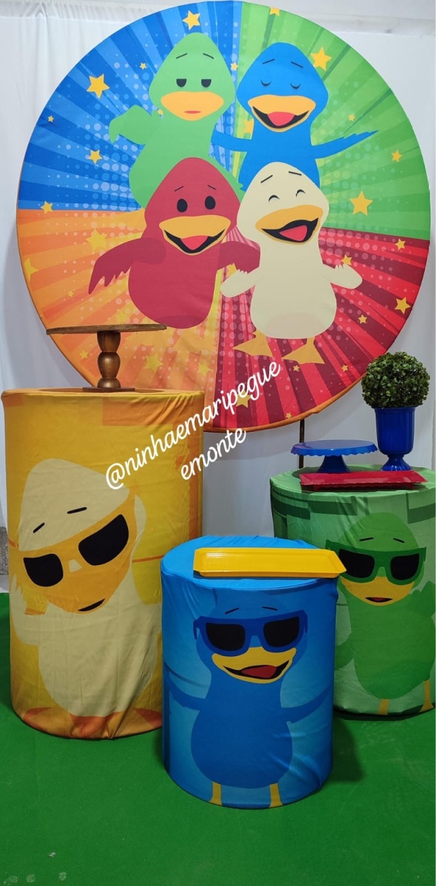 Kit Prata Patinhos Colorido  - N&M-pegue e monte