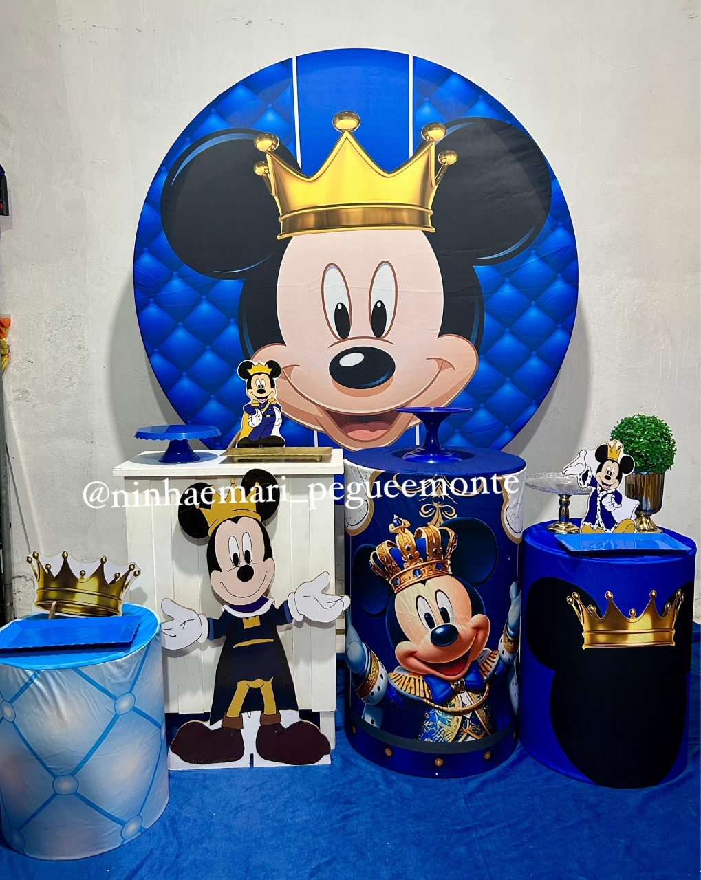 Kit Ouro Mickey Realeza 1 - N&M-pegue e monte