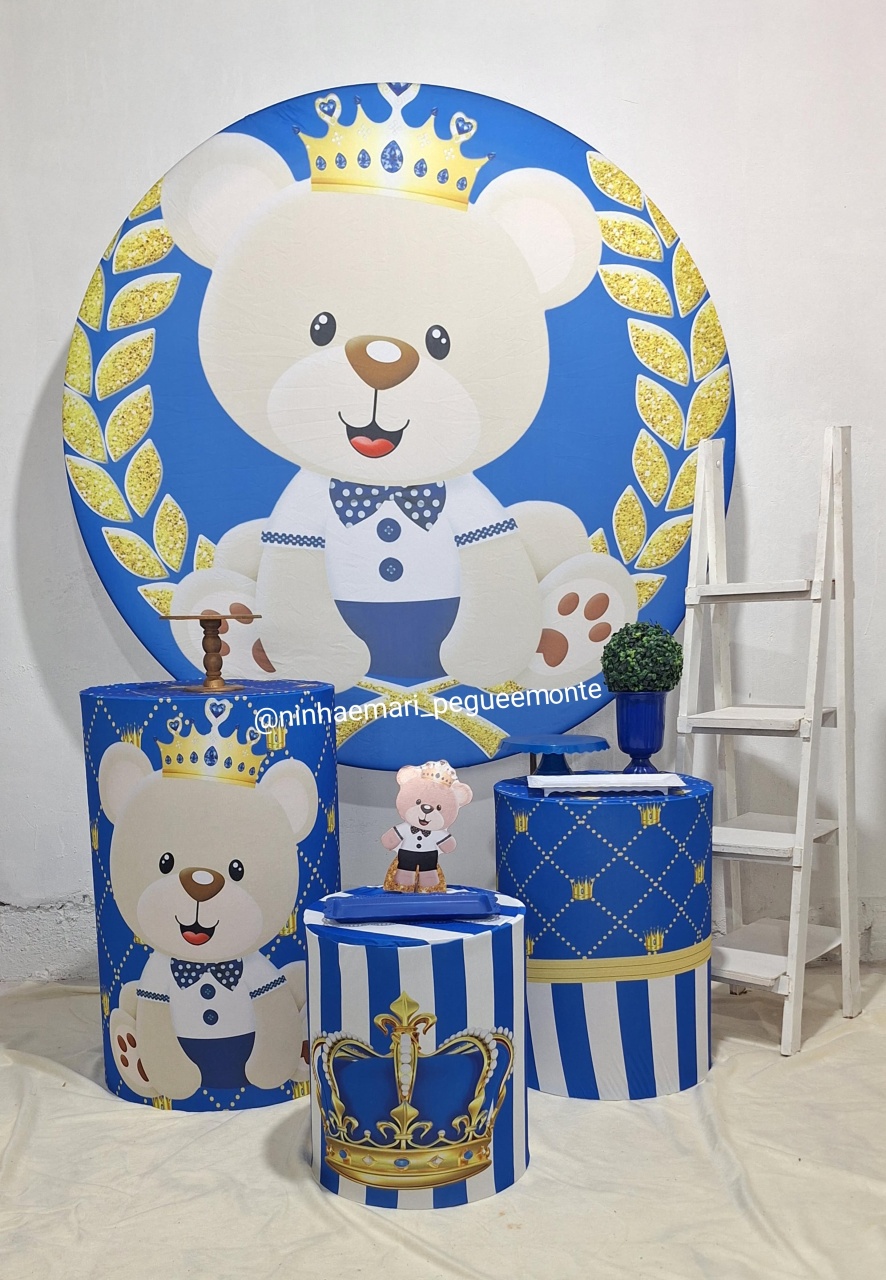 Kit Prata Ursinho Príncipe 2 - N&M-pegue e monte