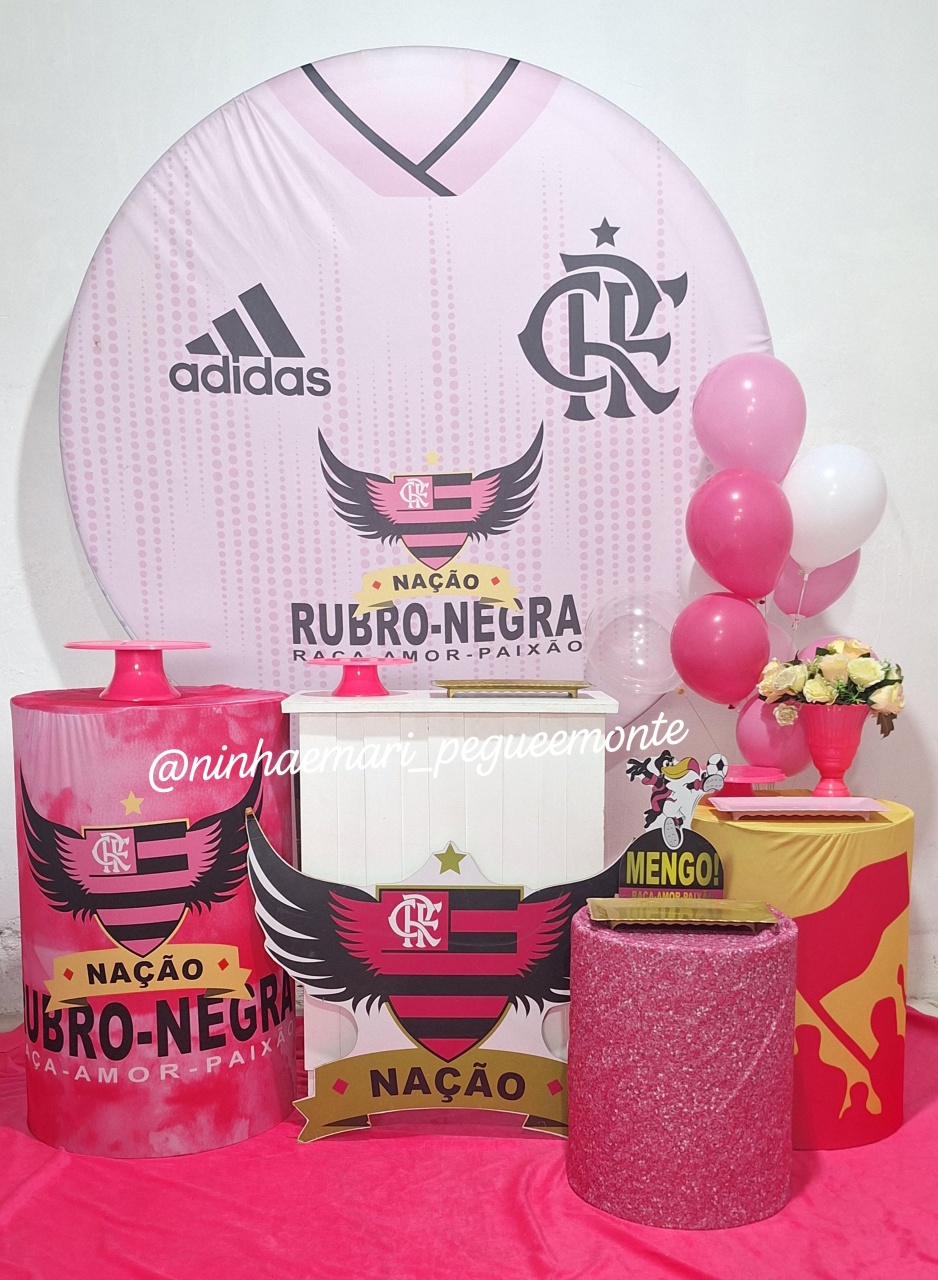 Kit Ouro Flamengo Rosa - N&M-pegue e monte