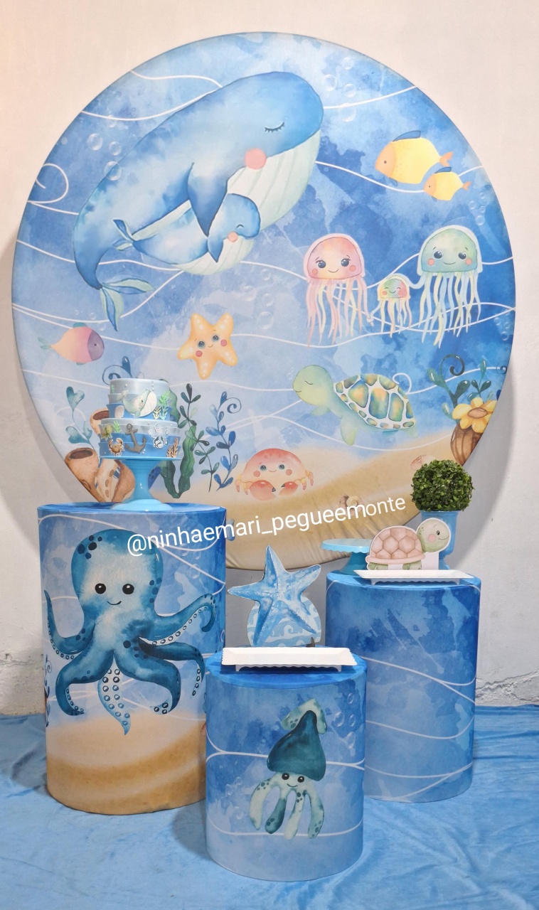 Kit Prata Fundo Do Mar - N&M-pegue e monte