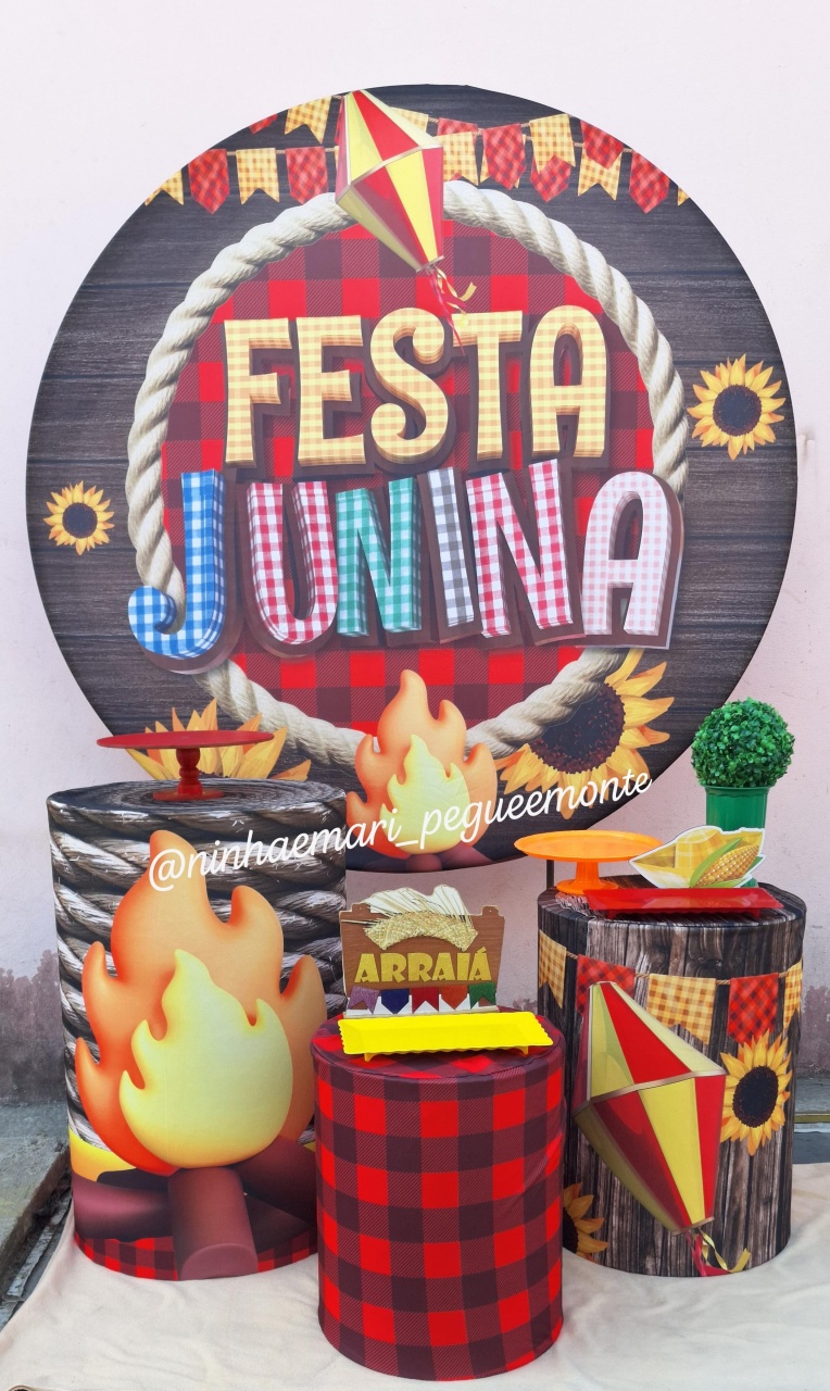 Kit Prata Festa Junina 10 - N&M-pegue e monte