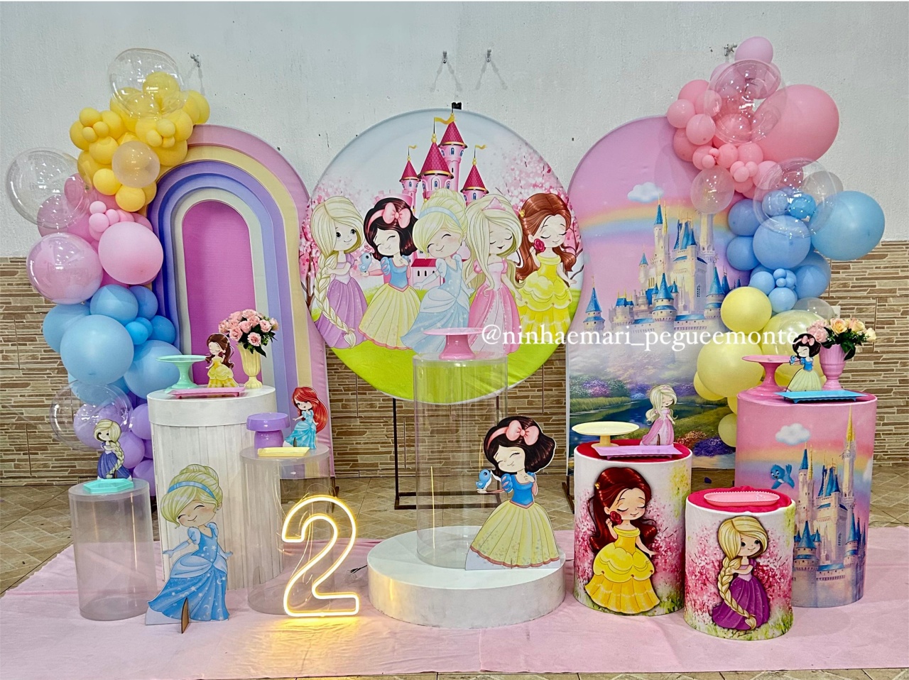 Decoração As Princesas 4 - N&M-pegue e monte
