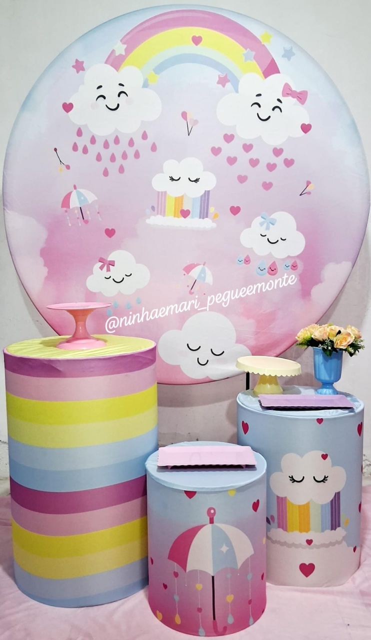 Kit Prata Chuva de Bênçãos 2 - N&M-pegue e monte