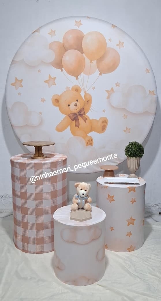 Kit Prata Ursinho - N&M-pegue e monte
