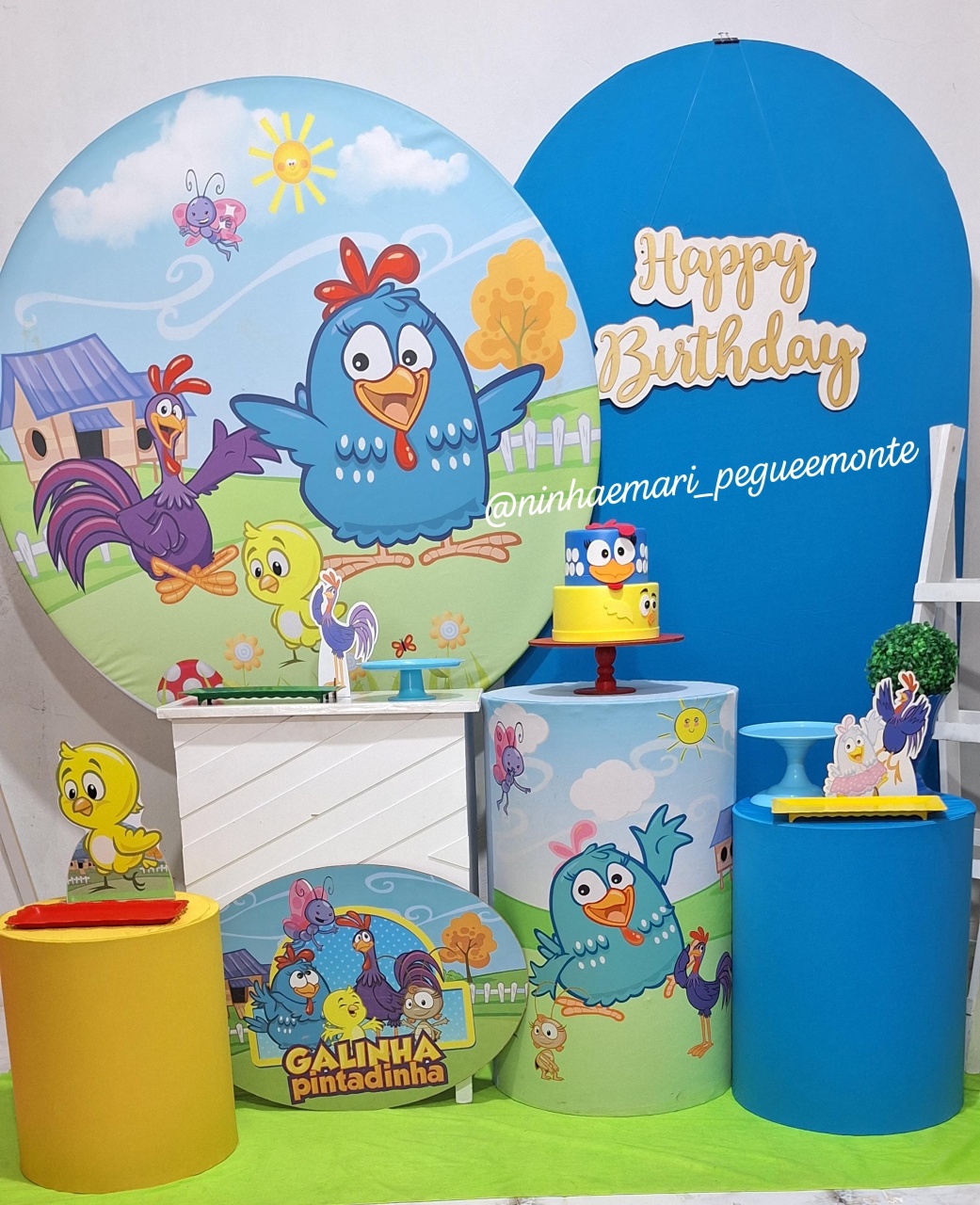 Kit Diamante Galinha Pintadinha Menino - N&M-pegue e monte