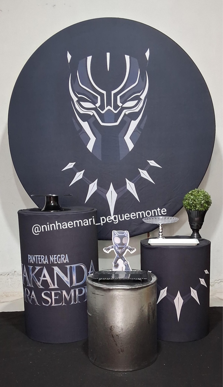 Kit Prata Pantera Negra  2   - N&M-pegue e monte