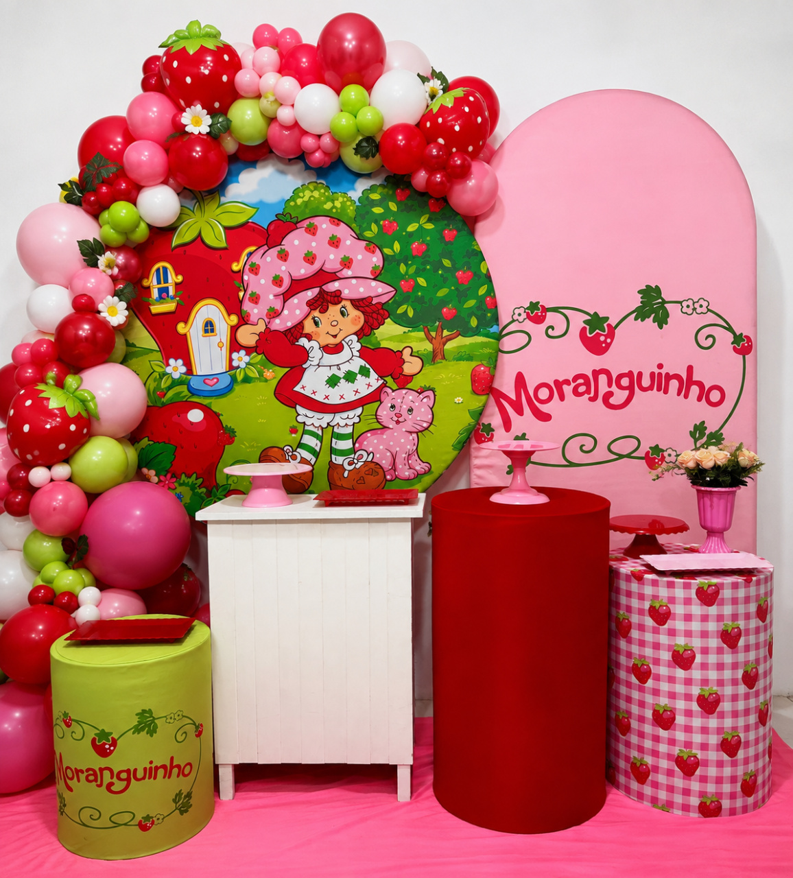 Decoração Kit Diamante Moranguinho - N&M-pegue e monte