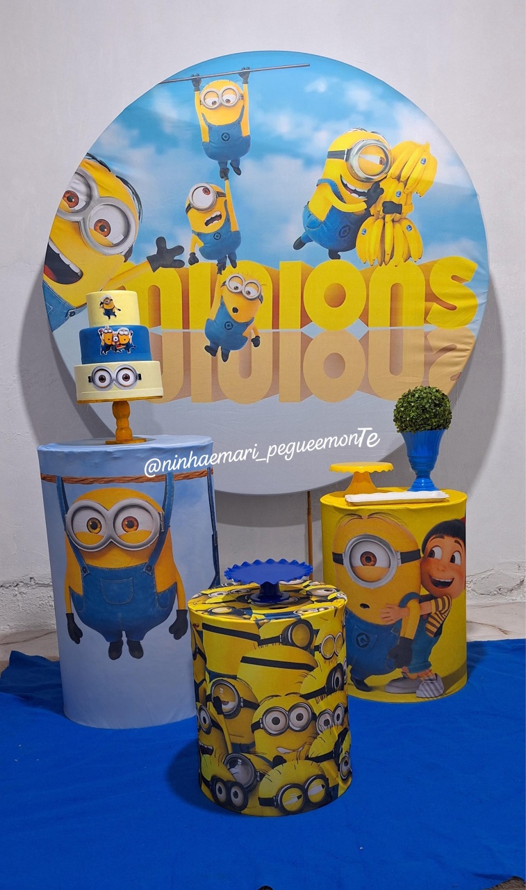 Kit Prata Minnions - N&M-pegue e monte