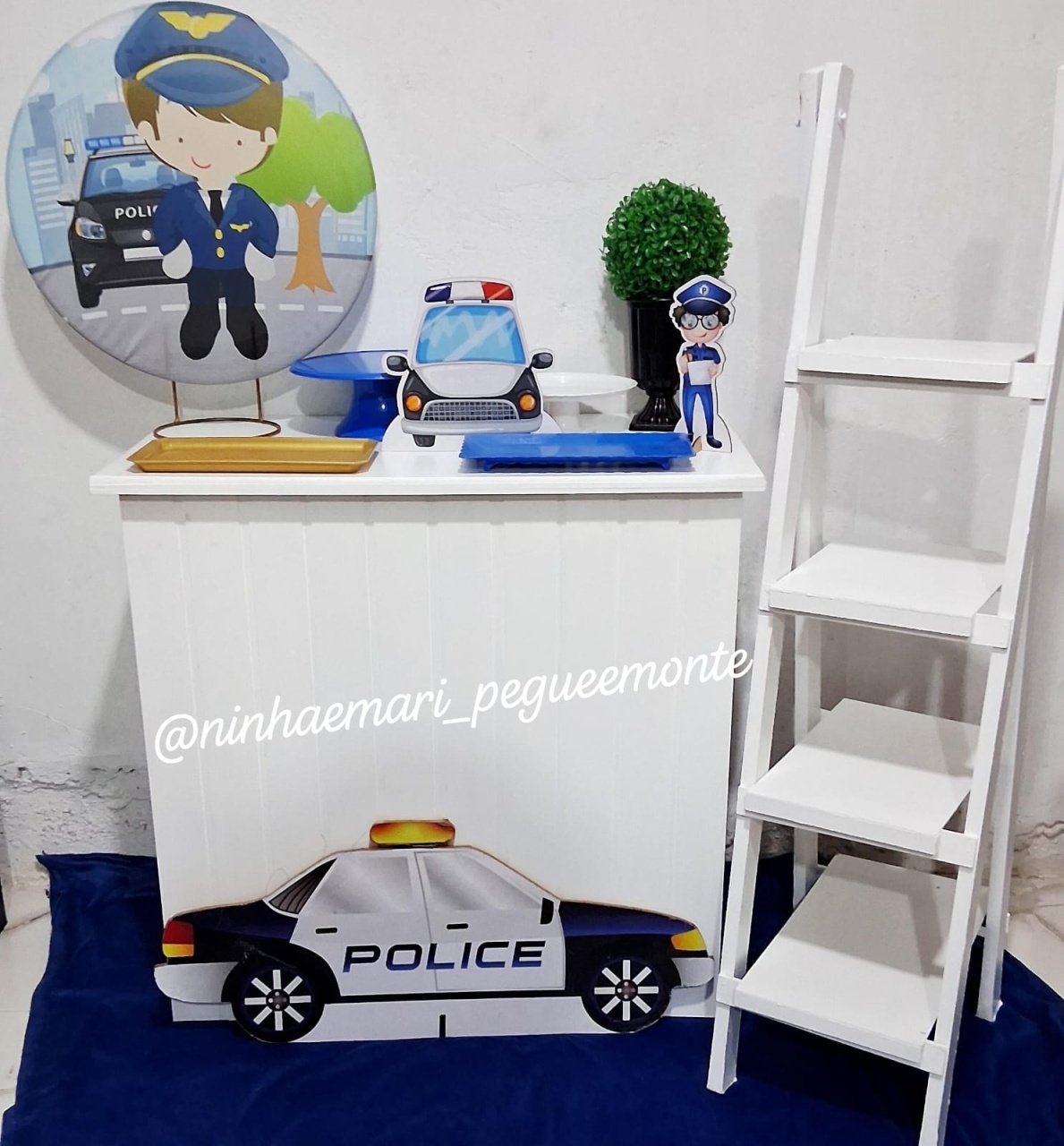 Kit Mesa Acessórios Policial - N&M-pegue e monte