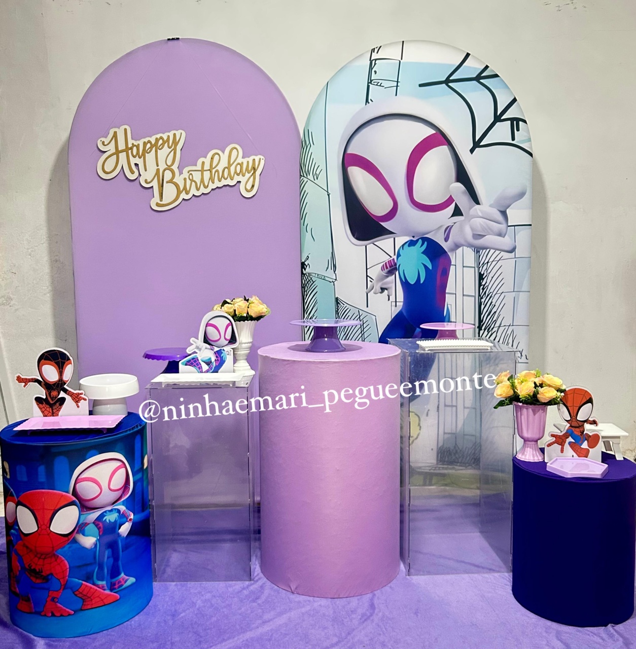 Kit Composição Aranha Menina 1 - N&M-pegue e monte