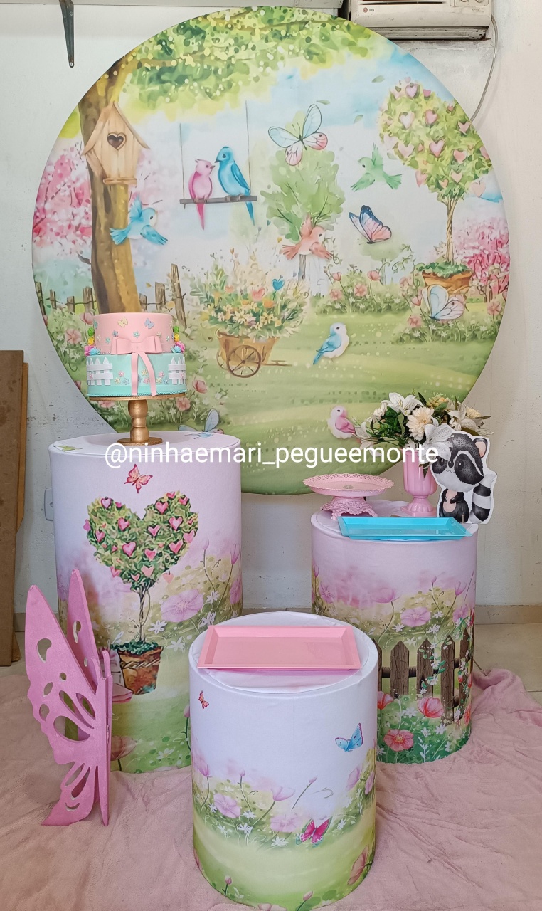 Kit Prata Jardim Encantado  - N&M-pegue e monte