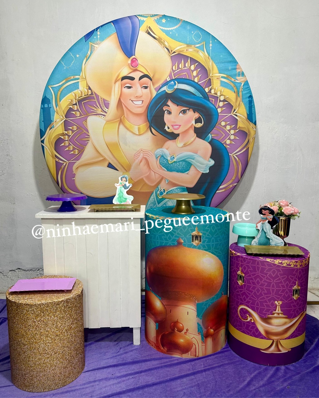 Kit Ouro Jasmine Aladdin  - N&M-pegue e monte